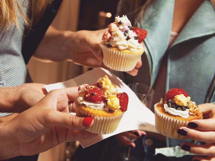 Cupcake + Popcorn caramel au beurre salé